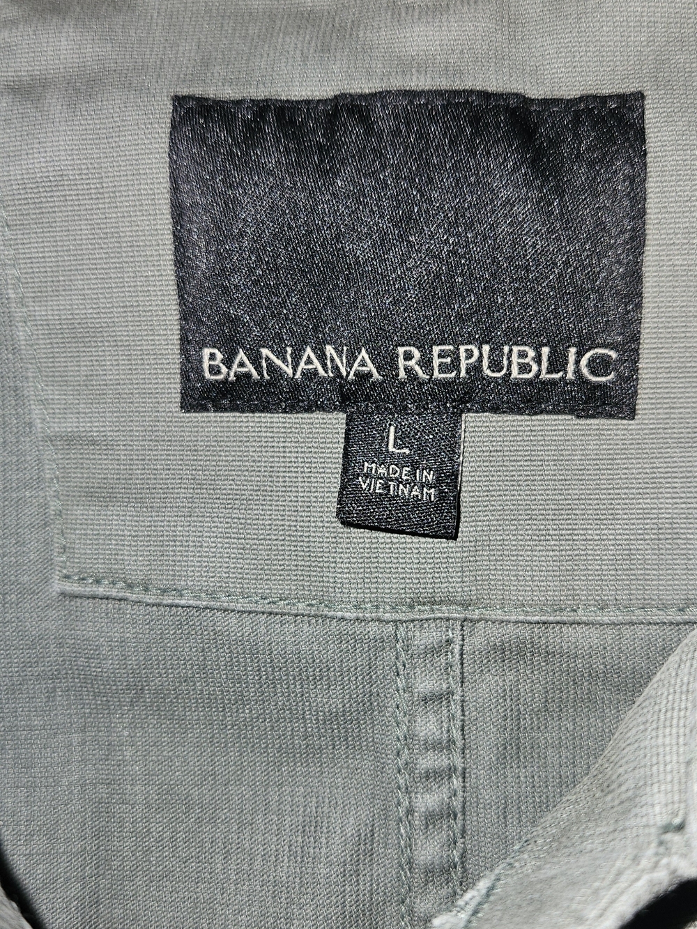 Banana Republic Light Gray Military Field Jacket - Picture 3 of 5